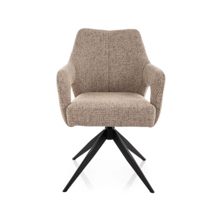 Chaise pivotante en tissu - Gamme Olsen - Taupe