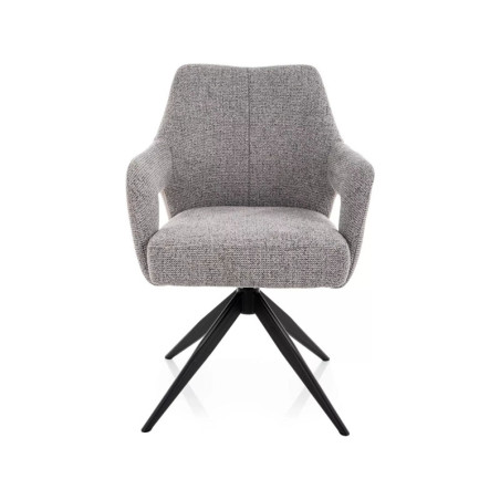 Chaise pivotante en tissu - Gamme Olsen - Gris