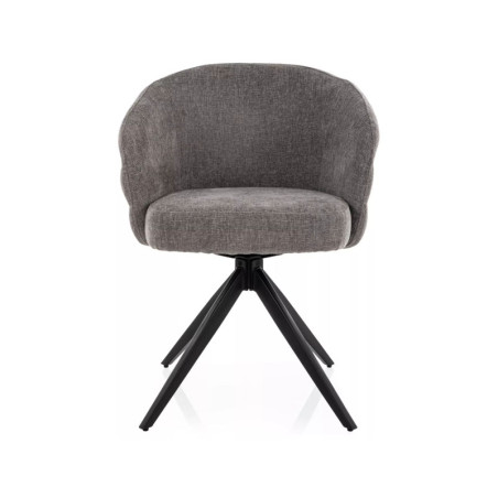 Chaise pivotante en tissu - Gamme Ores - Gris