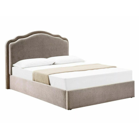 Lit en tissu - Gamme Florencja - 140 x 200 - Taupe
