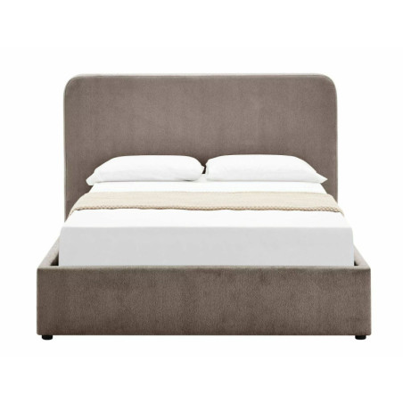Lit en tissu - Gamme Lumia - 140 x 200 - Taupe