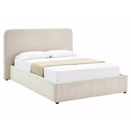 Lit en tissu - Gamme Lumia - 160 x 200 - Beige