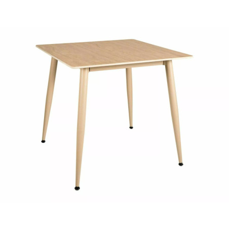 Table en céramique - Gamme Rion - 80 x 80 x 76 cm - Beige