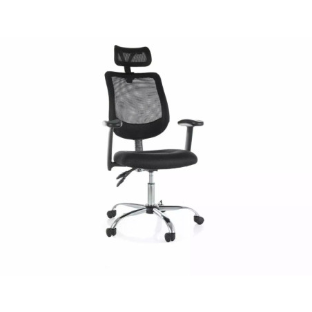 Fauteuil de bureau pivotant en tissu - Gamme Q-118 - Noir