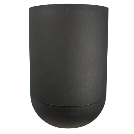 Bac Pot de fleurs Double Parois effet Granit - Tulipe D 40cm 28L - Noir - Fabrication Française