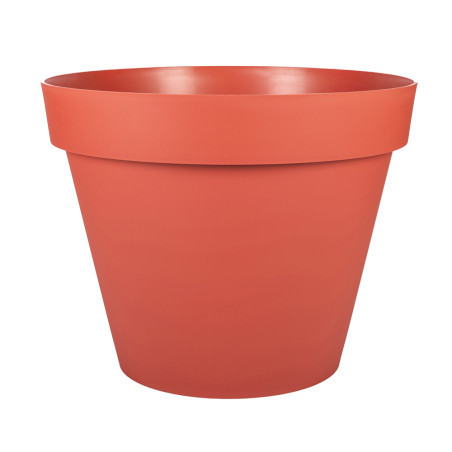 Pot de Fleurs Toscane - Orange Terre Battue - Diam 79 x H 66 cm - 170 L - Recyclé 90 % - Fabrication Française