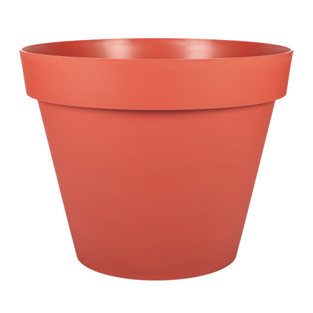 Pot de Fleurs XXL Toscane - Orange Terre Battue - Diam 98,5 x H 79,5 cm - 356 L - Garantie 7 Ans - Fabrication Française