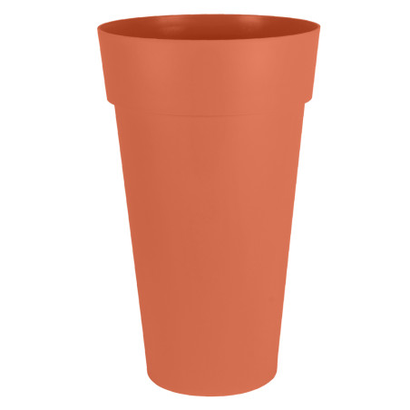 Vase XXL Toscane - Orange Terre Battue - Diam 48,5 x H 80 cm - 90 L - Garantie 7 Ans - Fabrication Française