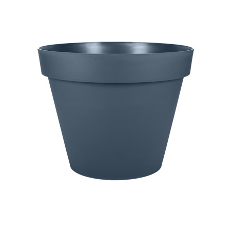 Pot de Fleurs Toscane - Bleu Jean - Diam 47,5 x H 39 cm - 43 L - Garantie 7 Ans - Fabrication Française