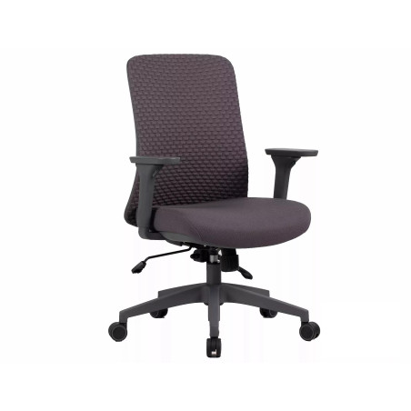 Fauteuil de bureau pivotant en tissu - Gamme Q-744 - Gris