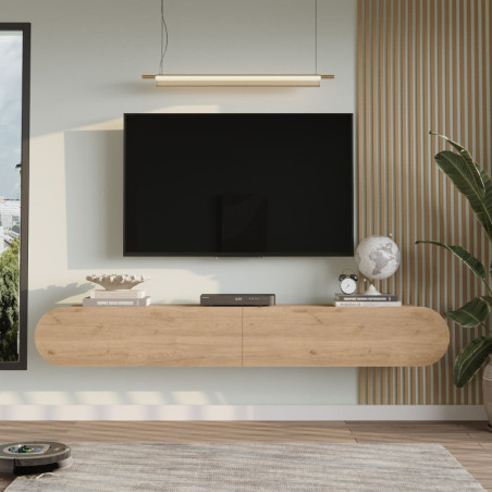 Meuble TV - 200 x 30 x 32 cm - Chêne