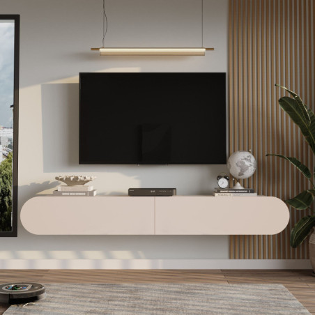 Meuble TV - 200 x 30 x 32 cm - Sable