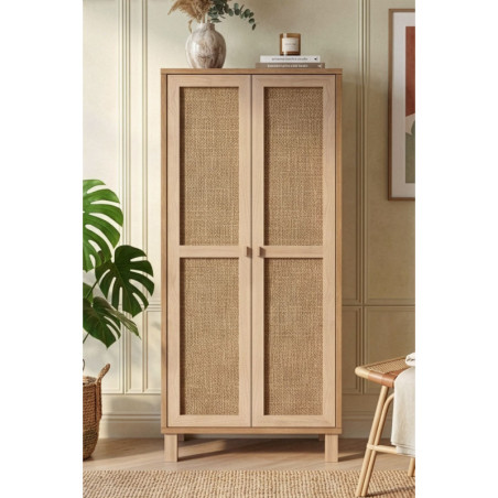 Meuble de Rangement avec Étagères - 60 x 134 x 35 cm - Chêne