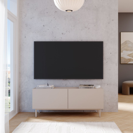 Meuble TV - 120 x 47 x 37 cm - Sable