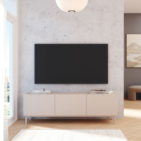Meuble TV - 150 x 47 x 37 cm - Sable