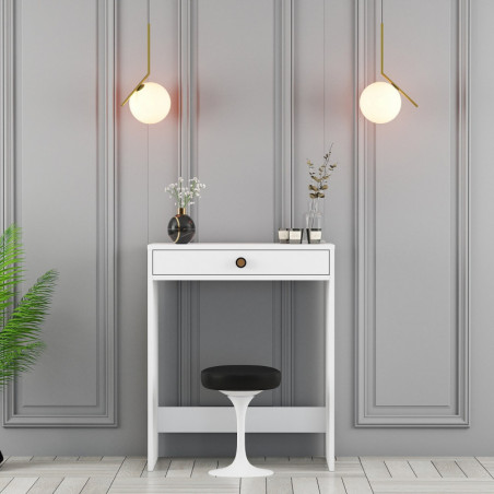 Coiffeuse - 70 x 40 x 85 cm - Blanc