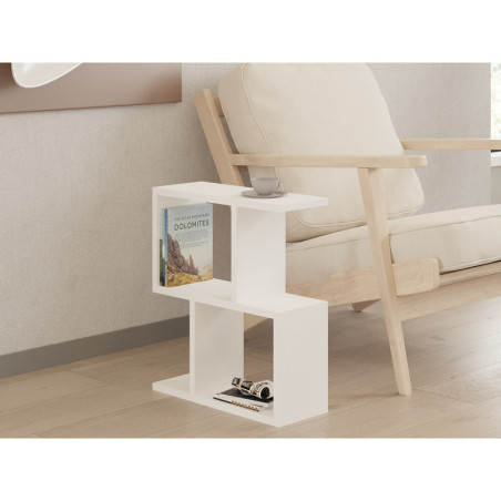 Table d'Appoint - 45 x 51 x 17 cm - Blanc