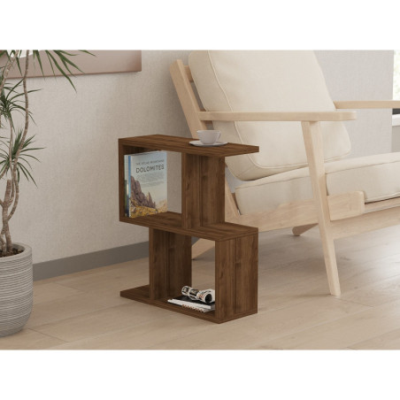 Table d'Appoint - 45 x 51 x 17 cm - Noyer