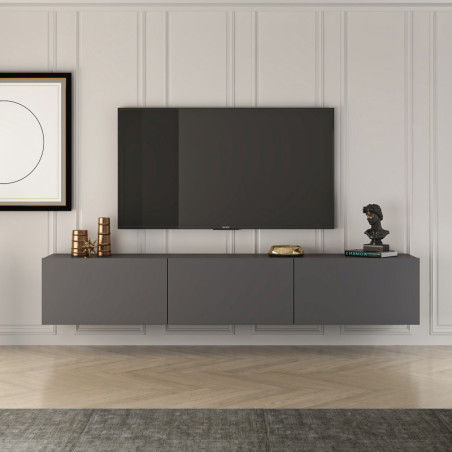 Meuble TV - 150 x 30 x 32 cm - Anthracite