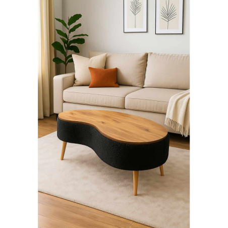 Table Basse - 98 x 45 x 50 cm - Noir