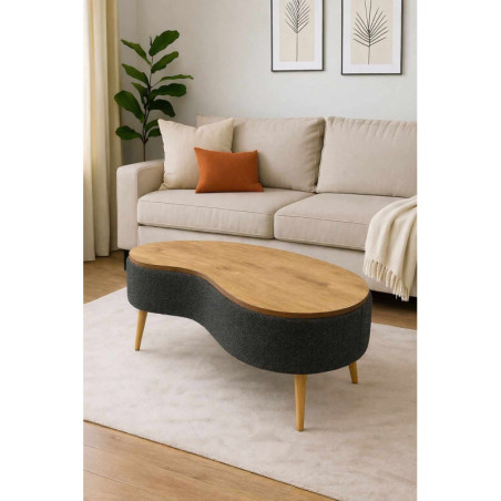 Table Basse - 98 x 45 x 50 cm - Anthracite
