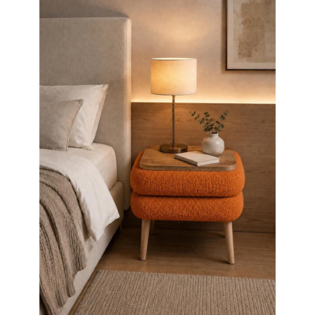 Table de Chevet - 40 x 45 x 50 cm - Orange