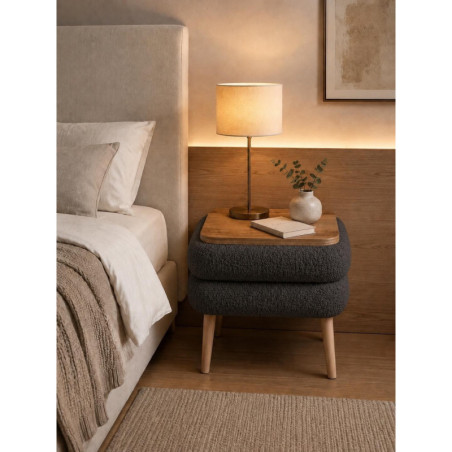 Table de Chevet - 40 x 45 x 50 cm - Anthracite