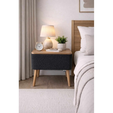 Table de Chevet - 45 x 45 x 30 cm - Anthracite