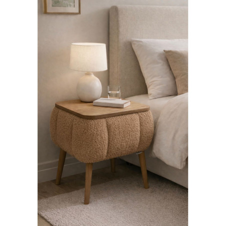 Table de Chevet - 50 x 45 x 40 cm - Marron