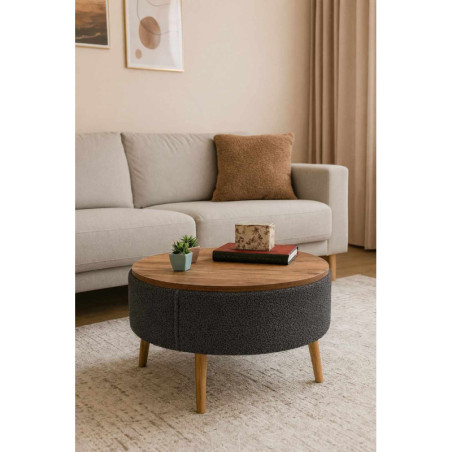 Table Basse - Ø 60 cm - H 45 cm - Anthracite