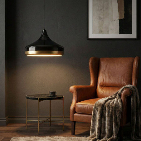 Suspension - E27 - H 42 à 122 cm - Noir