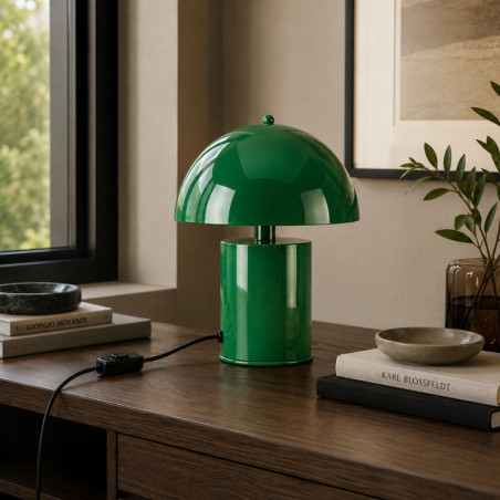 Lampe à Poser - E14 - 26 x 26 x 30 cm - Vert Foncé