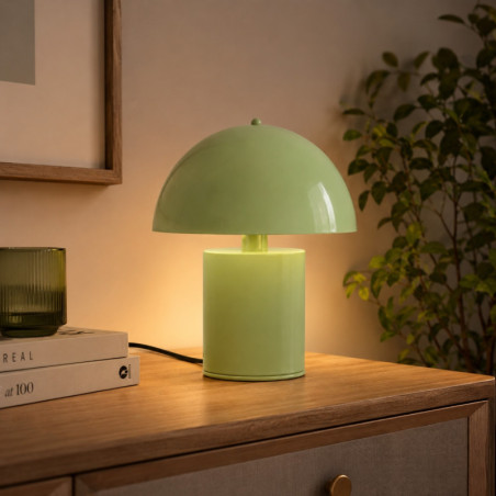 Lampe à Poser - E14 - 26 x 26 x 30 cm - Vert Menthe