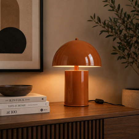 Lampe à Poser - E14 - 26 x 26 x 30 cm - Orange
