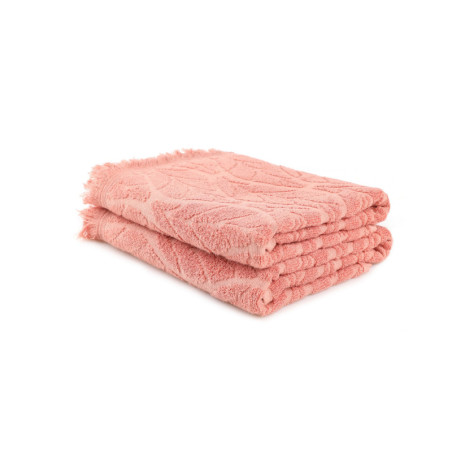 Lot de 2 Draps de Bain - 75 x 150 cm - Coton 100 % - Saumon