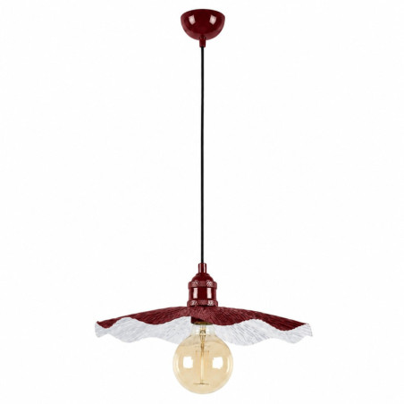 Suspension - E27 - 34 x 34 x 91 cm - Bordeaux