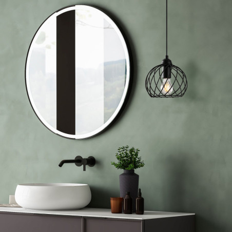 Suspension - E27 - 20 x 20 x 115 cm - Noir