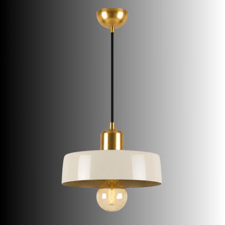 Suspension - E27 - 30 x 30 x 105 cm - Beige