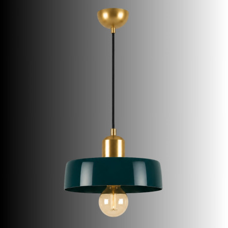 Suspension - E27 - 30 x 30 x 105 cm - Vert Foncé