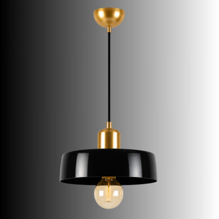 Suspension - E27 - 30 x 30 x 105 cm - Noir