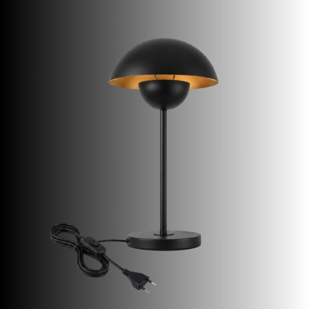 Lampe à Poser - E14 - 26 x 26 x 50 cm - Noir