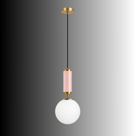 Suspension - E27 - 15 x 15 x 120 cm - Rose