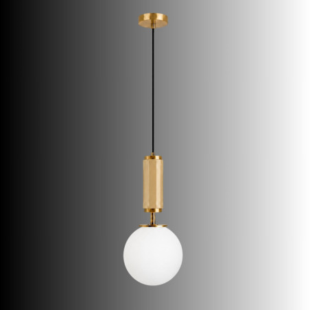 Suspension - E27 - 15 x 15 x 120 cm - Jaune