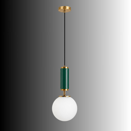 Suspension - E27 - 15 x 15 x 120 cm - Vert Foncé