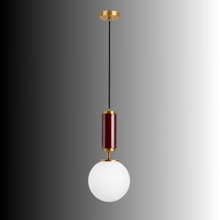 Suspension - E27 - 15 x 15 x 120 cm - Bordeaux