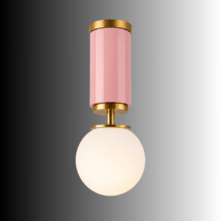 Suspension - E27 - 15 x 15 x 38 cm - Rose