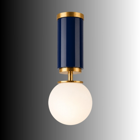 Suspension - E27 - 15 x 15 x 38 cm - Bleu Marine