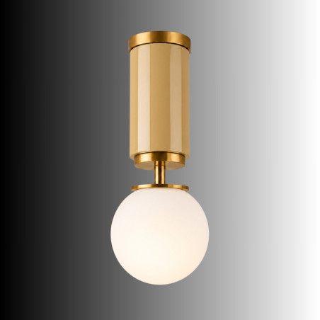 Suspension - E27 - 15 x 15 x 38 cm - Jaune