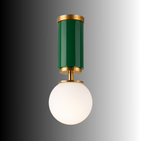Suspension - E27 - 15 x 15 x 38 cm - Vert Clair