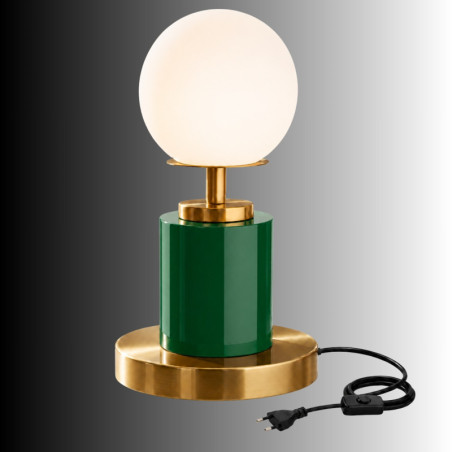 Lampe à Poser - E27 - 17 x 17 x 34 cm - Vert Clair